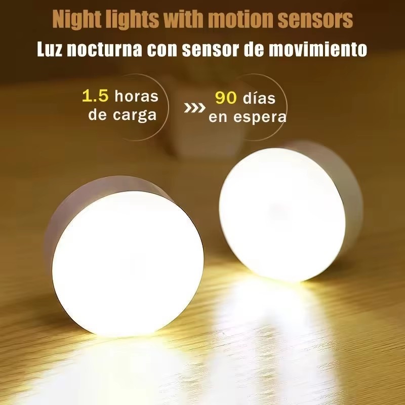 USB Rechargeable LED Night Lig - Outdoor Lighting Sensor 评论和价格