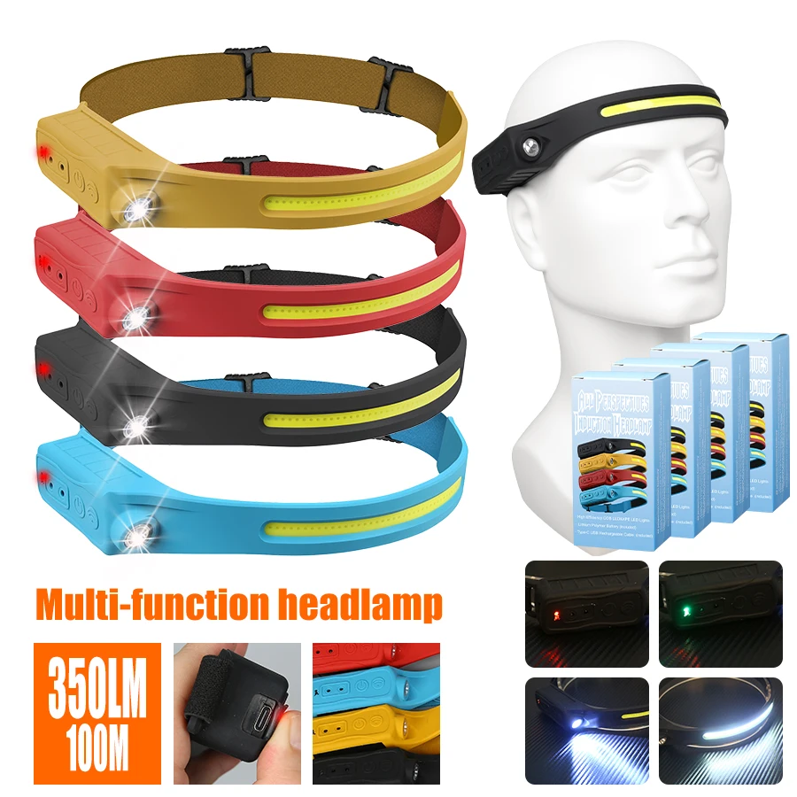 Rechargeable Headlamp 350 Lume - Motion Sensor Outdoor 评论和价格