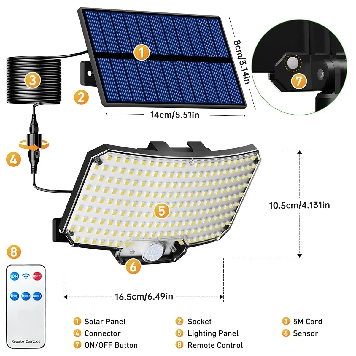 234LED Solar Outdoor Lights Mo - Motion Sensor Outdoor 评论和价格