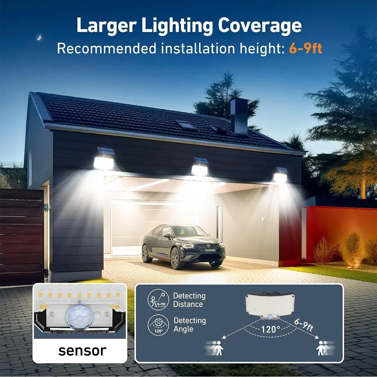 234LED Solar Outdoor Lights Mo - Motion Sensor Outdoor 评论和价格