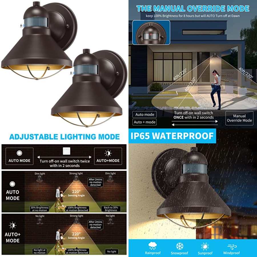 2 Pack Motion Sensor Outdoor L - Motion Sensor Outdoor 评论和价格