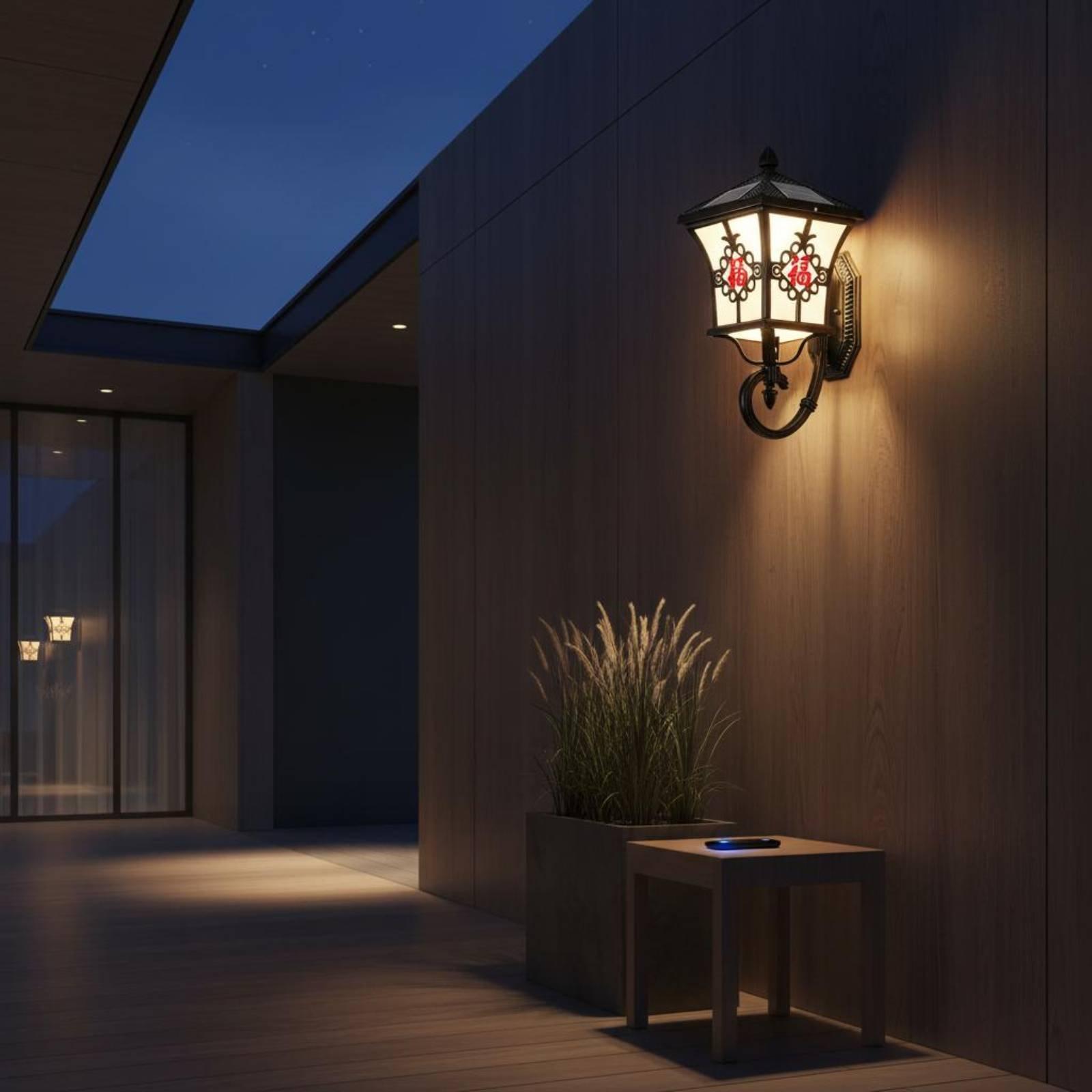 Solar Led Outdoor Wall Lamp El - Outdoor Lighting Wall 评论和价格