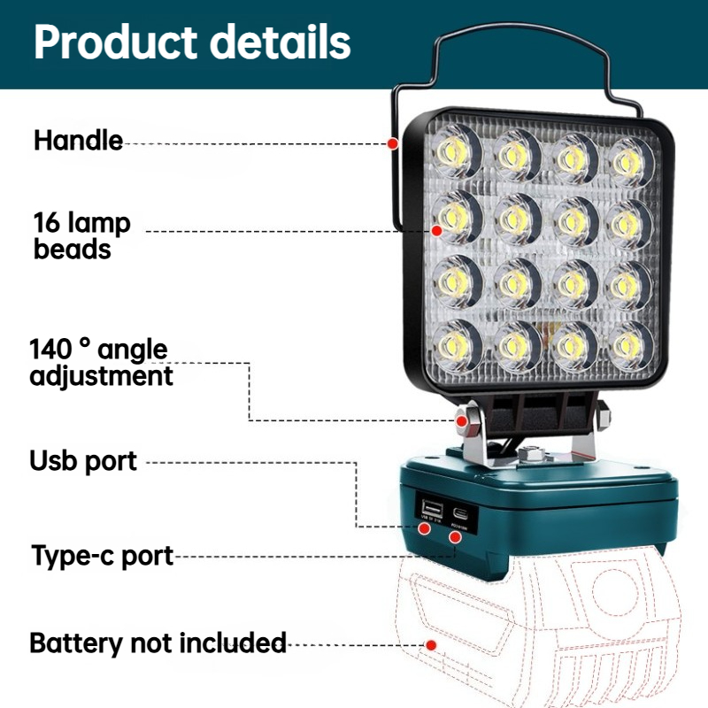 LED Work Light for BOSCH 18V B - Outdoor Lighting Electrician 评论和价格