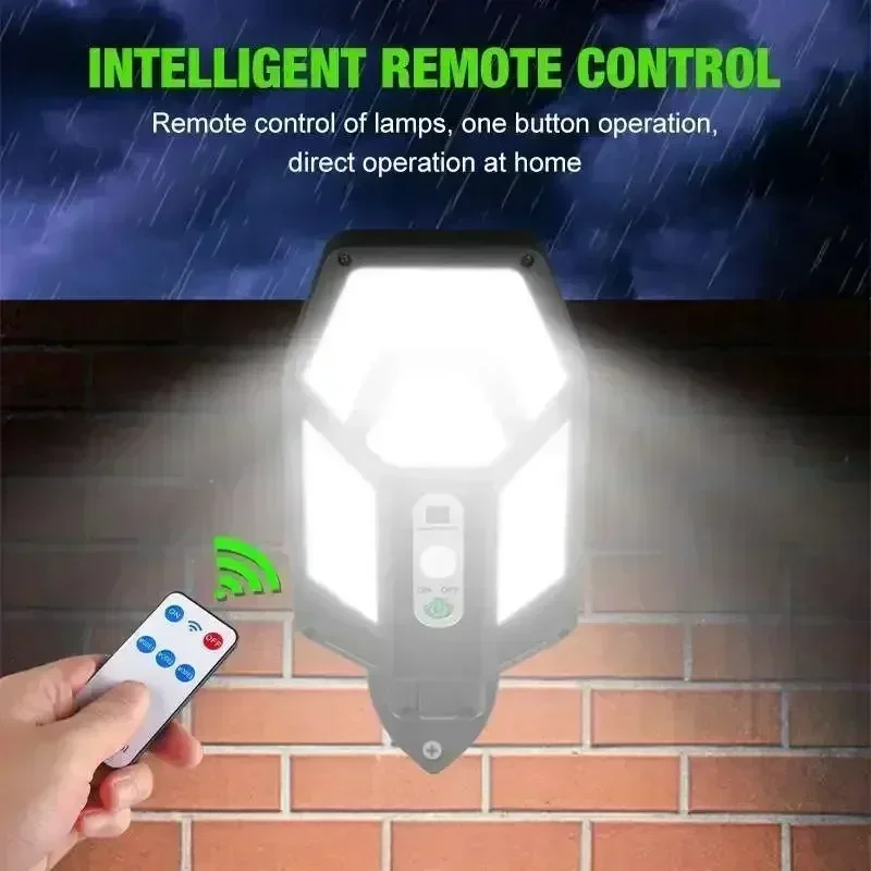 12000LM Powerful Solar Wall La - Outdoor Lighting Sensor 评论和价格