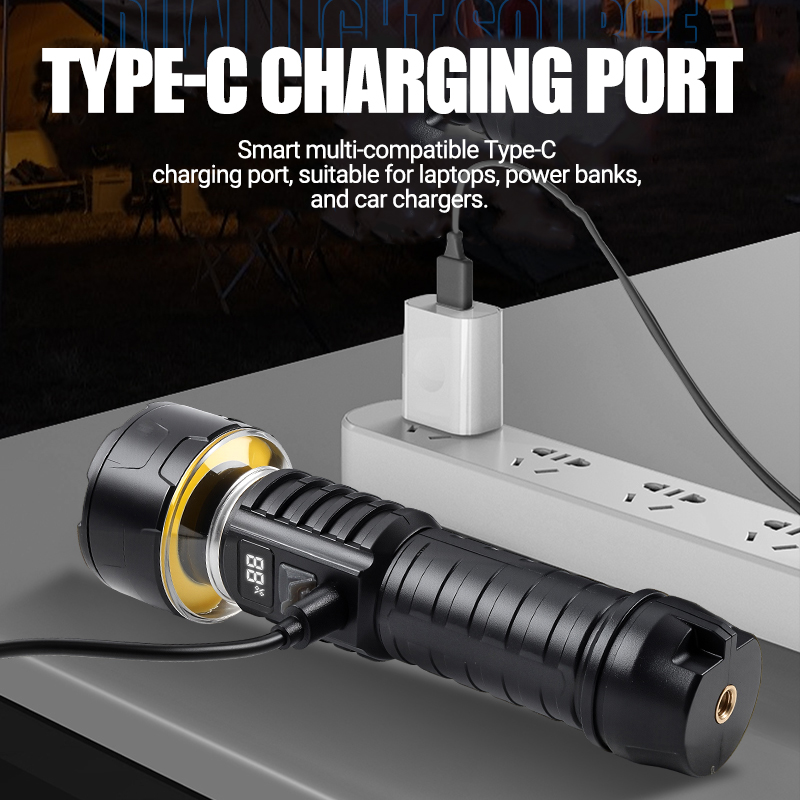 COB LED Flashlight Rechargeabl - Outdoor Lighting Beacon 评论和价格