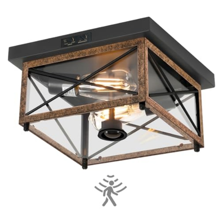 Outdoor Ceiling Light with Mot - Motion Sensor Outdoor 评论和价格