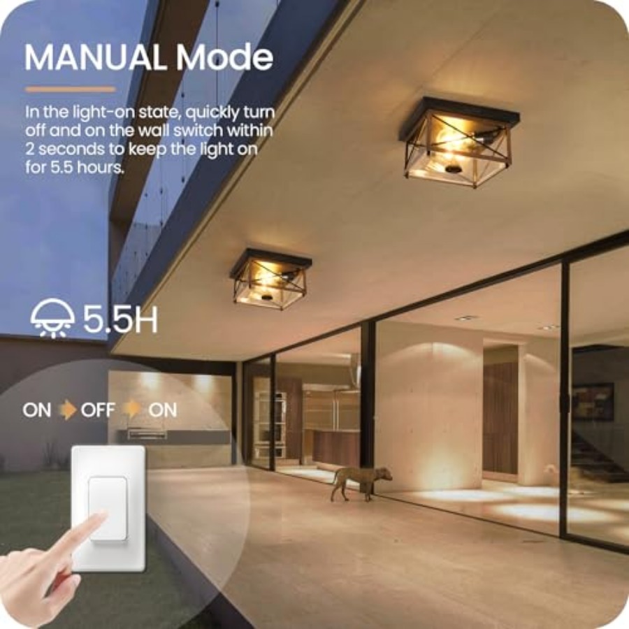 Outdoor Ceiling Light with Mot - Motion Sensor Outdoor 评论和价格