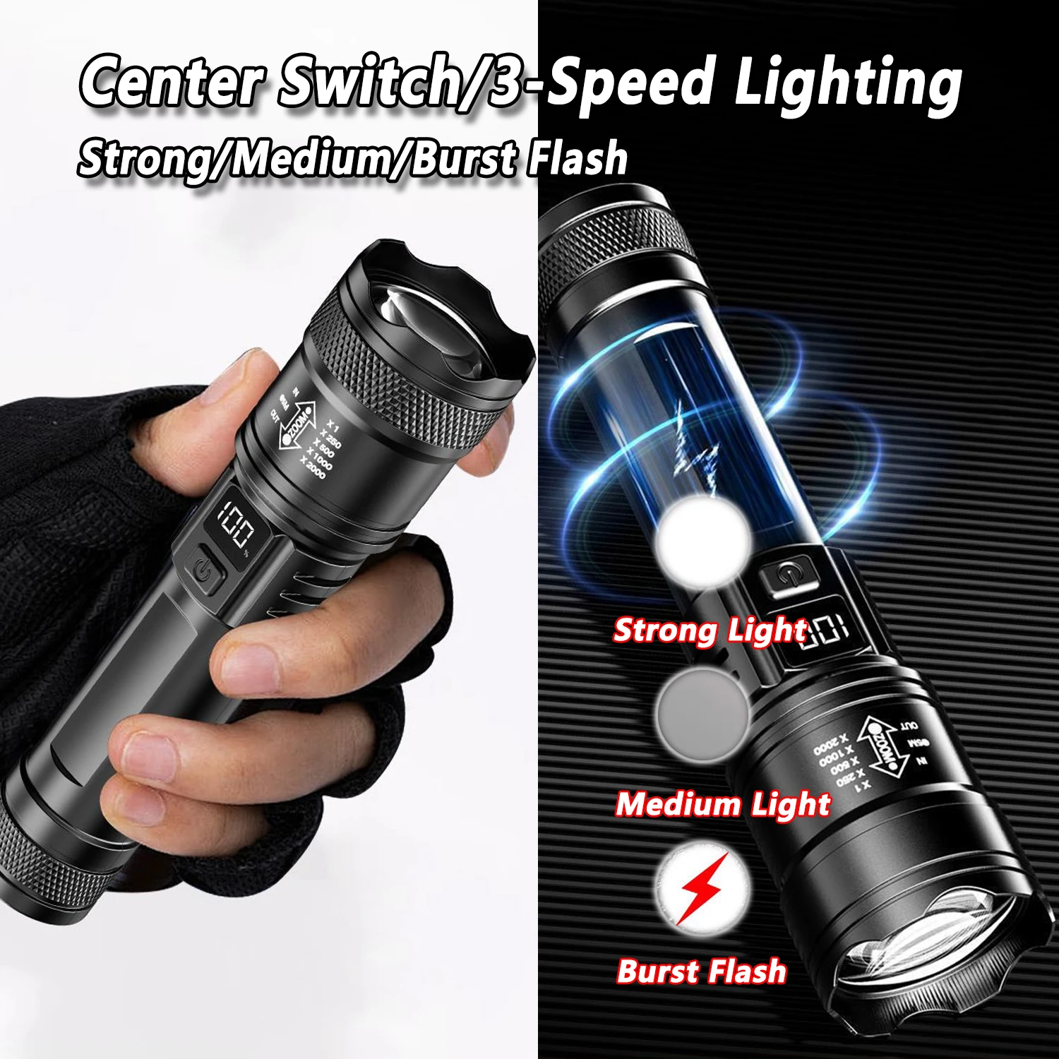 Ultra Bright LED Flashlight 20 - Outdoor Lighting Beacon 评论和价格