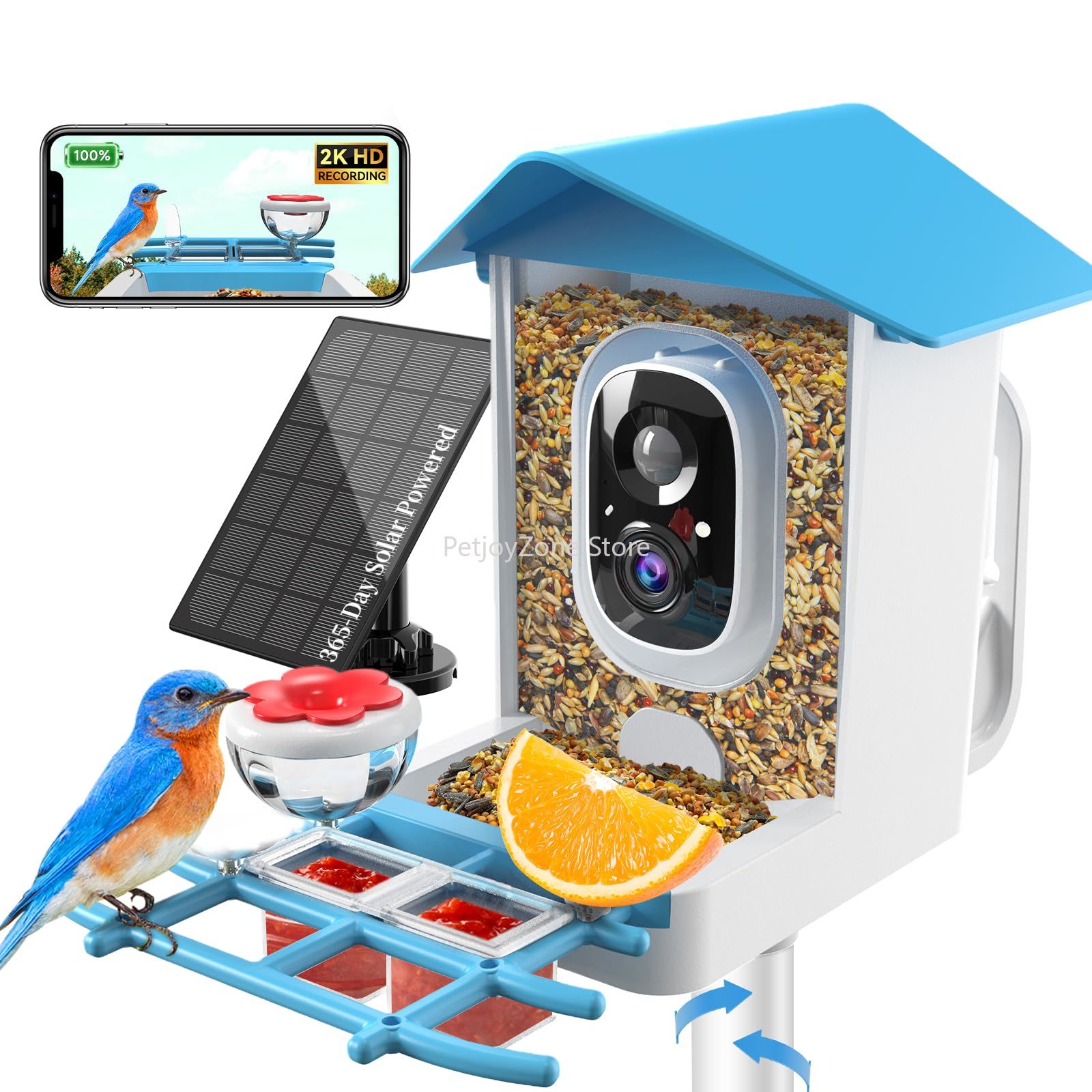 Smart Bird Feeder Camera 2K Li - Motion Sensor Outdoor 评论和价格
