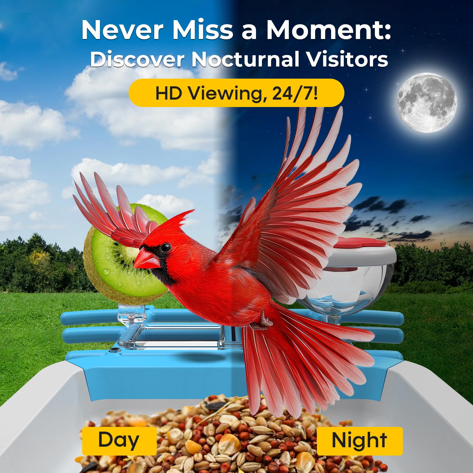Smart Bird Feeder Camera 2K Li - Motion Sensor Outdoor 评论和价格