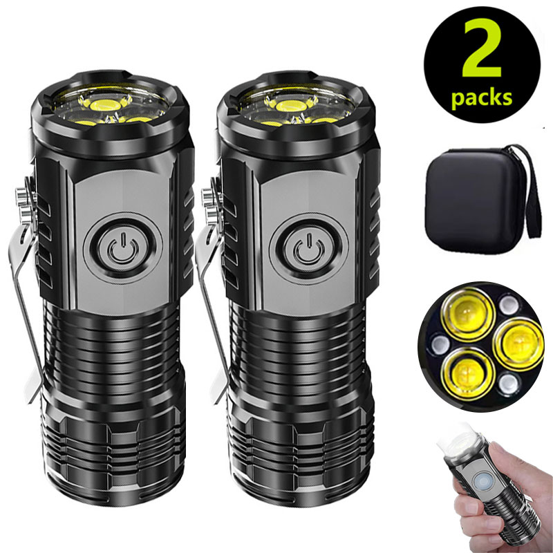 Mini 3LED Flashlight With Pen  - Outdoor Lighting Beacon 评论和价格