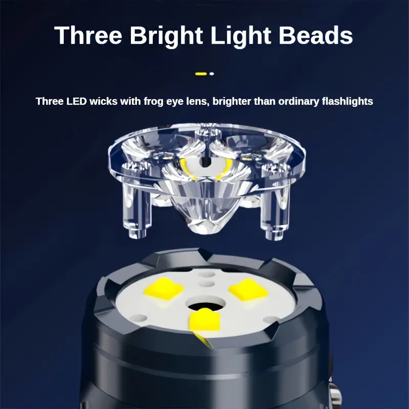 Mini 3LED Flashlight With Pen  - Outdoor Lighting Beacon 评论和价格