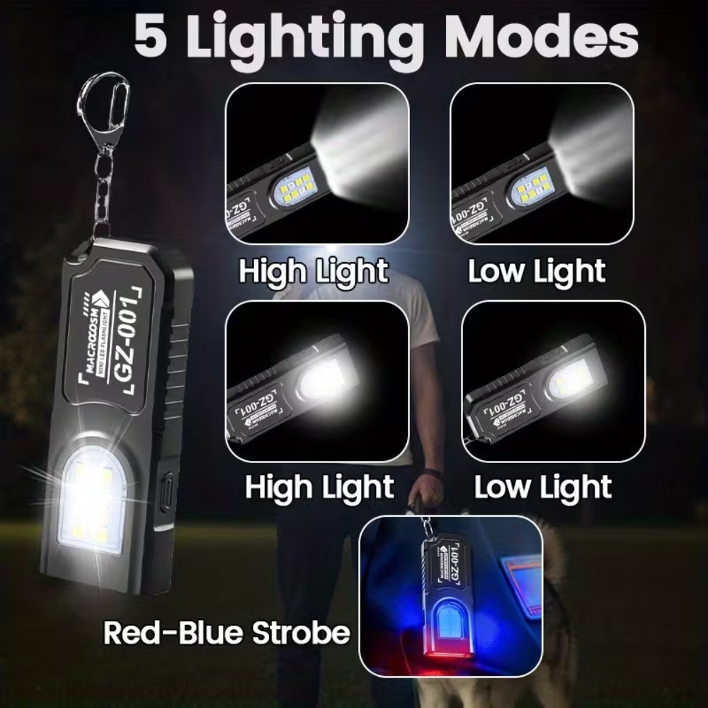 Mini COB LED Keychain Flashlig - Outdoor Lighting Beacon 评论和价格