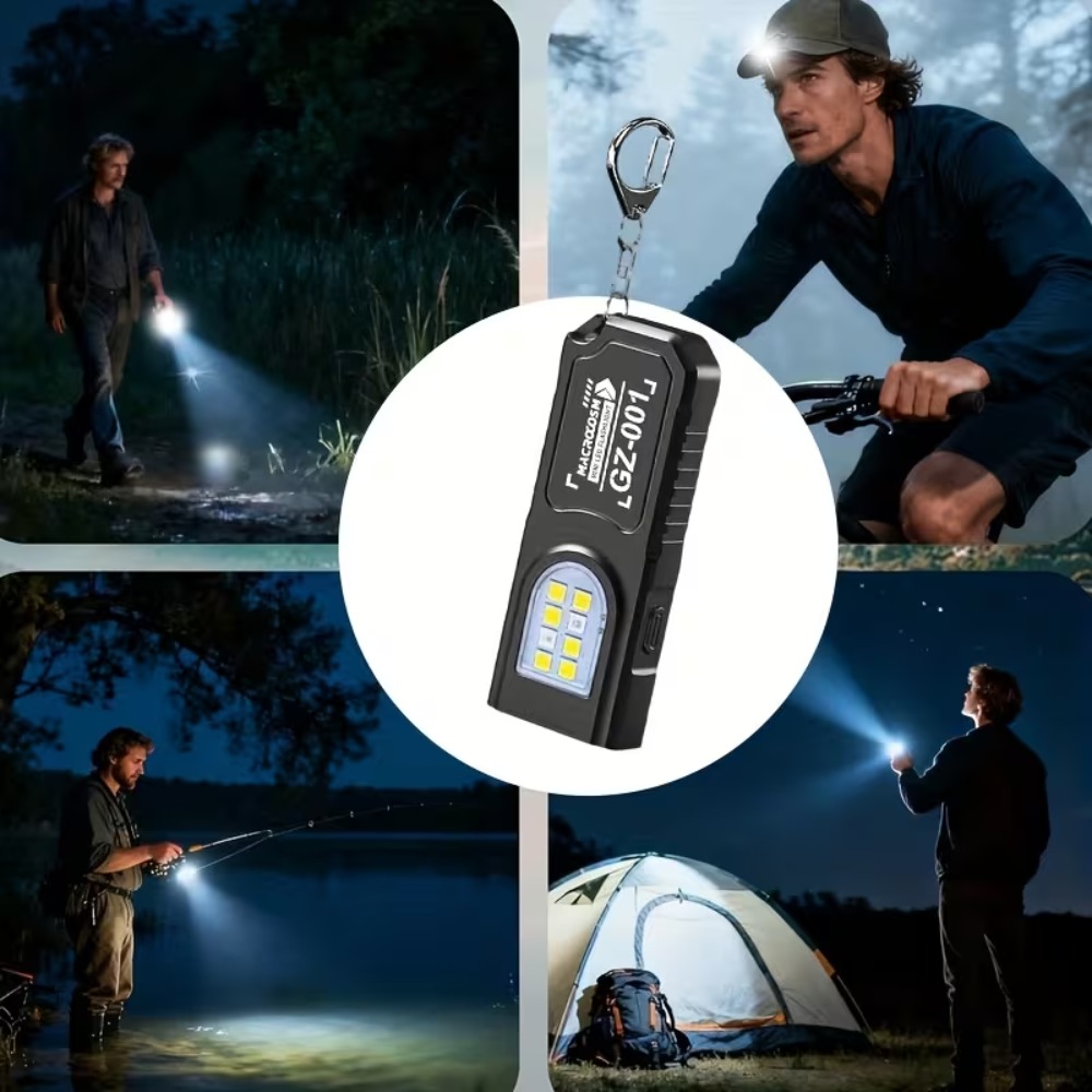 Mini COB LED Keychain Flashlig - Outdoor Lighting Beacon 评论和价格